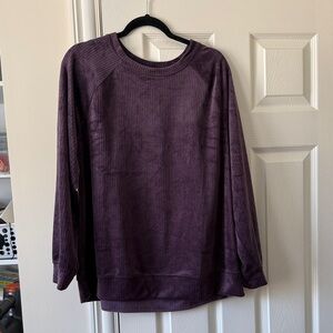 Livi Active Purple Velour Sweatshirt - never worn